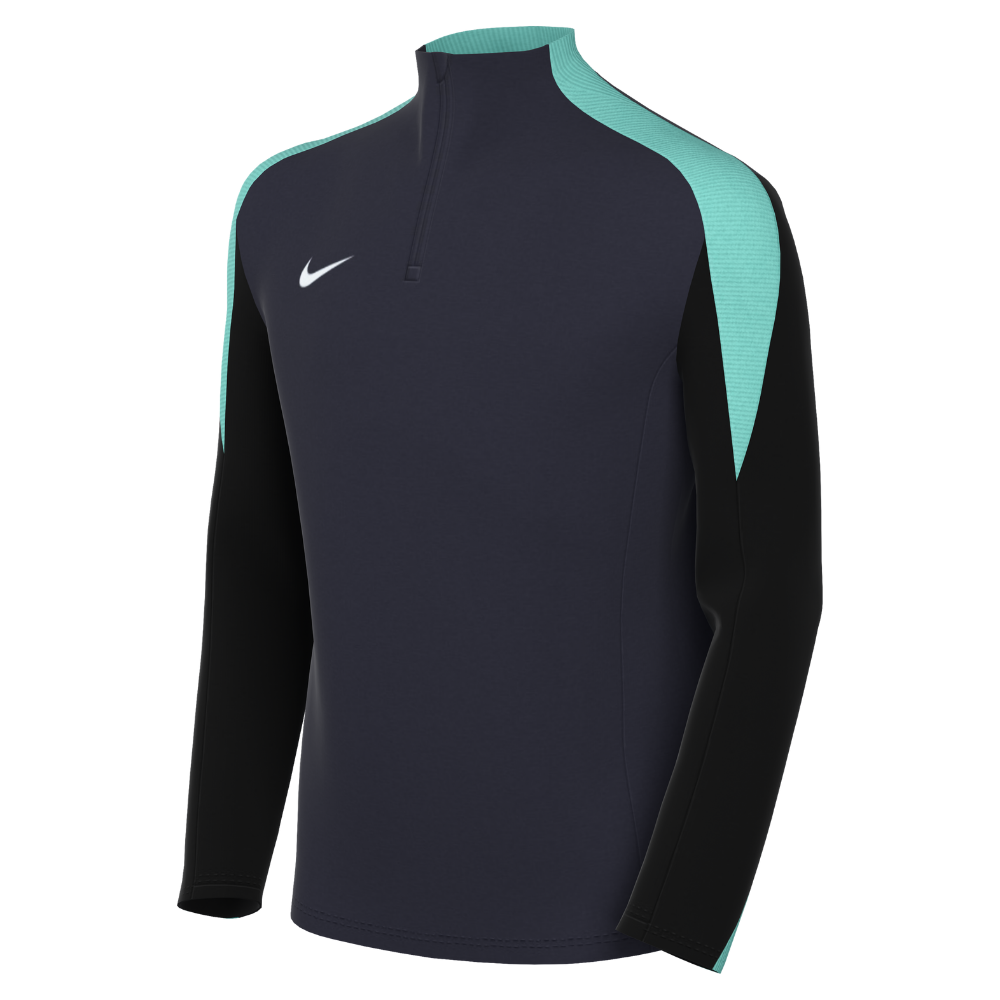 Nike Dri-FIT Strike 24 Knitted Drill Top in obsidian
