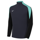 Nike Dri-FIT Strike 24 Knitted Drill Top in obsidian