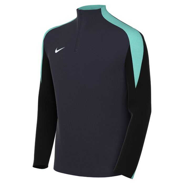 Nike Dri-FIT Strike 24 Knitted Drill Top in obsidian