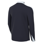back of Nike Dri-FIT Strike 24 Knitted Drill Top in obsidian