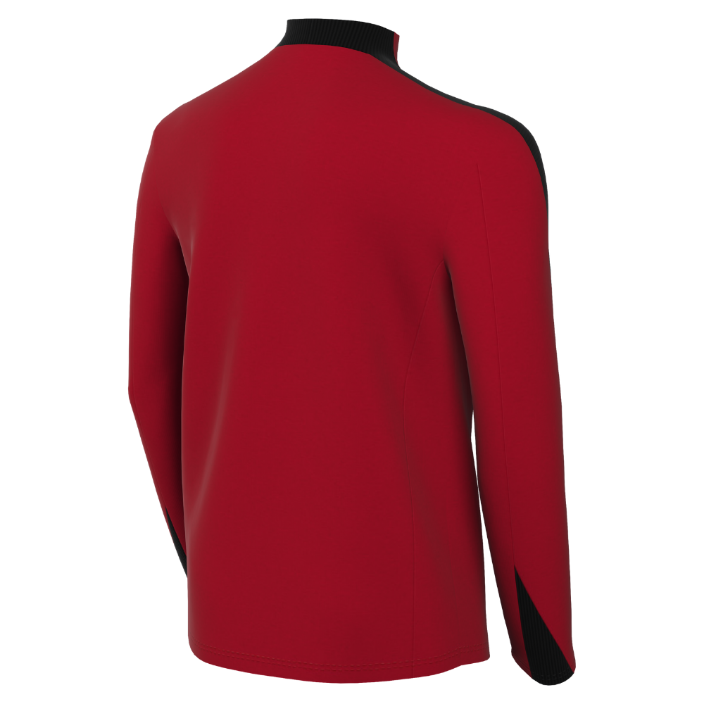 back of Nike Dri-FIT Strike 24 Knitted Drill Top in university red
