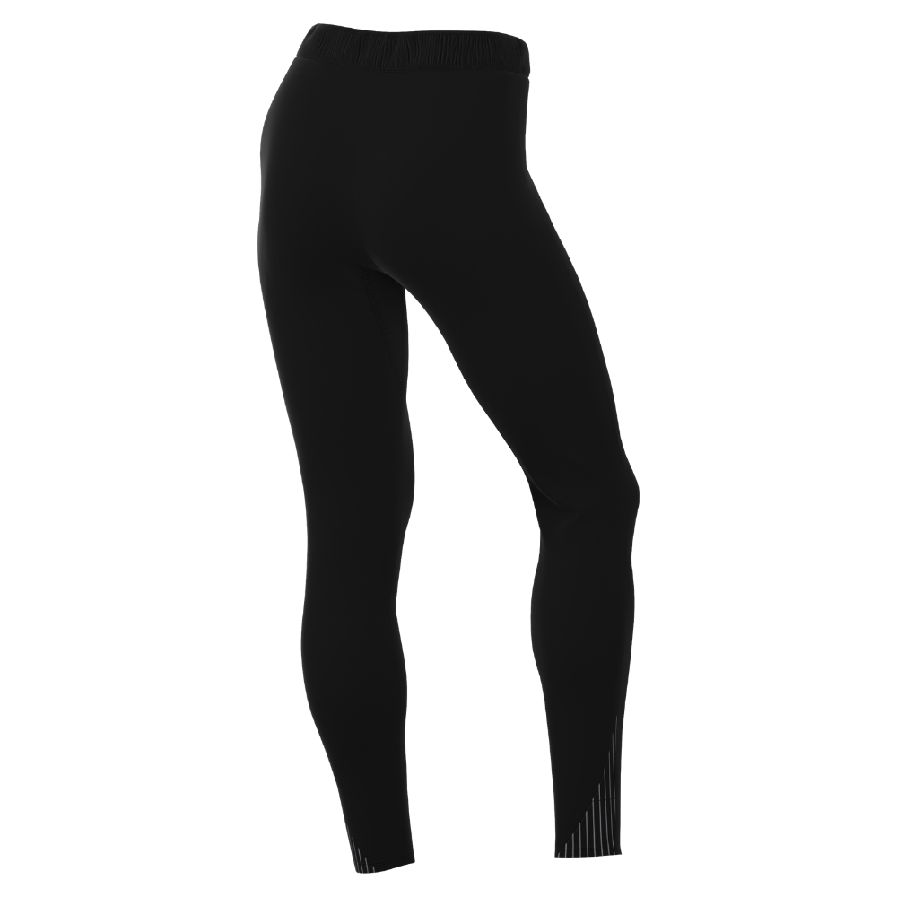 back of Nike Dri-FIT Strike 24 Zipped Knit Pants Women's in black