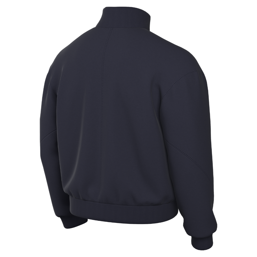 back of Nike Dri-FIT Strike 24 Knit Track Jacket in obsidian