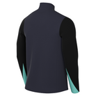 back of Nike Storm FIT Strike 24 Drill Top in obsidian