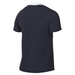 back of Nike Dri-FIT Academy Pro 24 Short Sleeve Shirt in obsidian and white