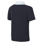 back of Nike Dri-FIT Academy Pro 24 Short Sleeve Polo in obsidian