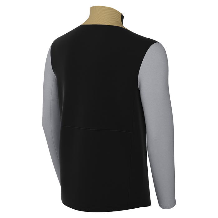 back of Nike Dri-FIT Academy Pro 24 Long Sleeve Drill Top in black and grey