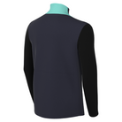 back of Nike Dri-FIT Academy Pro 24 Long Sleeve Drill Top in obsidian