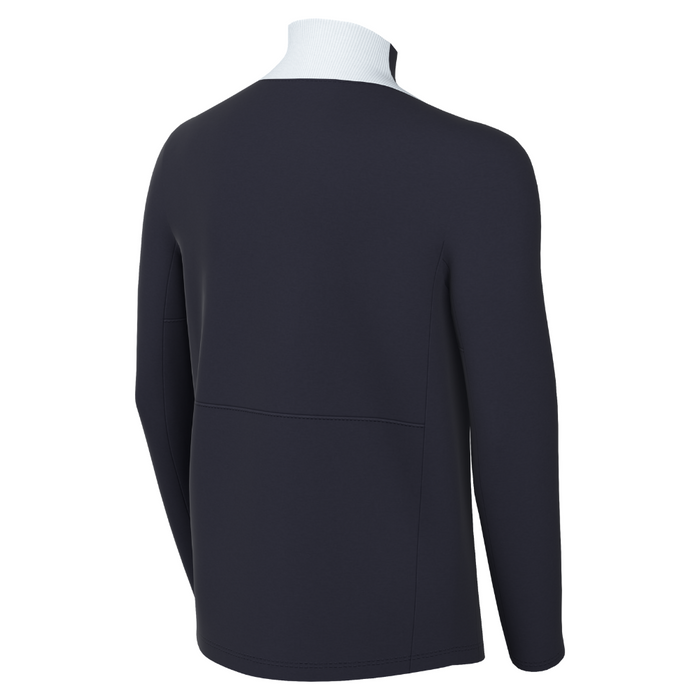 back of Nike Dri-FIT Academy Pro 24 Long Sleeve Drill Top in obsidian