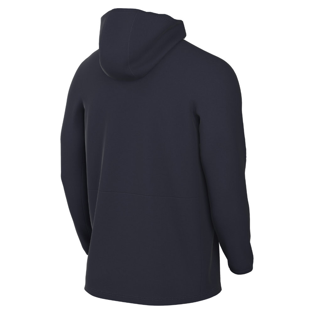 back of Nike Storm-FIT Academy Pro 24 Rain Jacket in obsidian