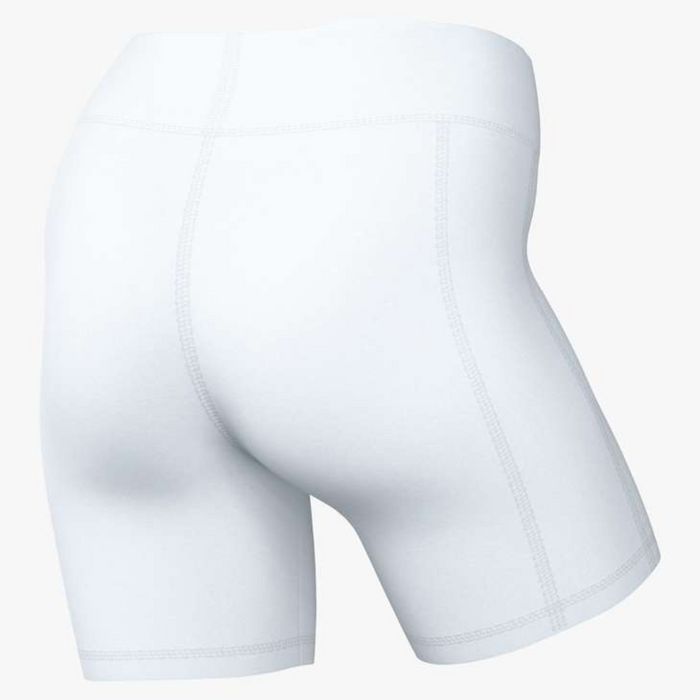back of Nike Pro Leak Protections Shorts 6 inch Short in white