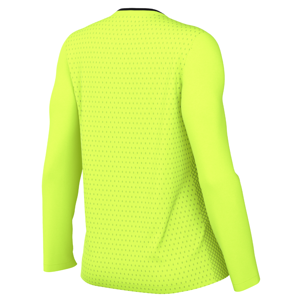 back of Nike Dri-Fit Referee II Shirt Long Sleeve Women's in volt