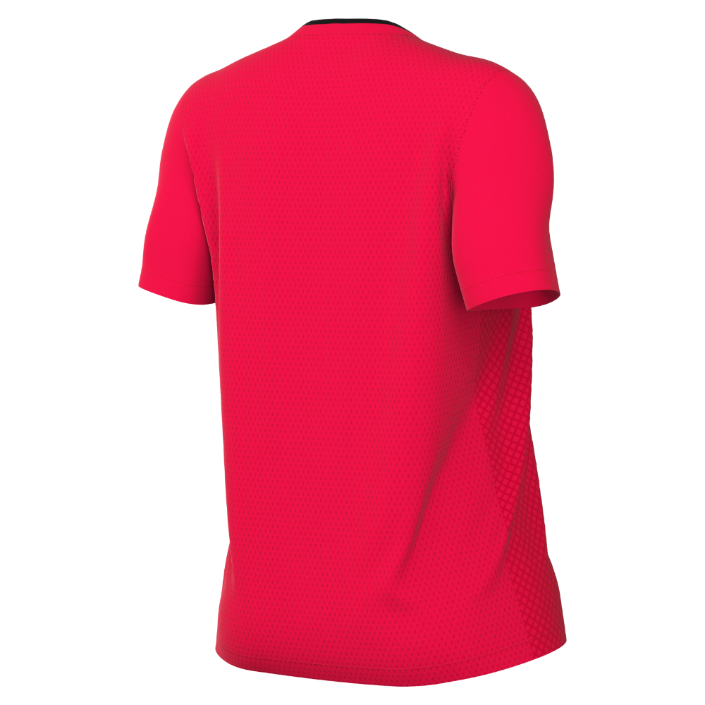 back of Nike Dri-Fit Referee II Shirt Short Sleeve Women's in bright crimson