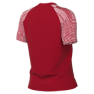 back of Nike Dri-Fit Academy Shirt Short Sleeve Women's in university red