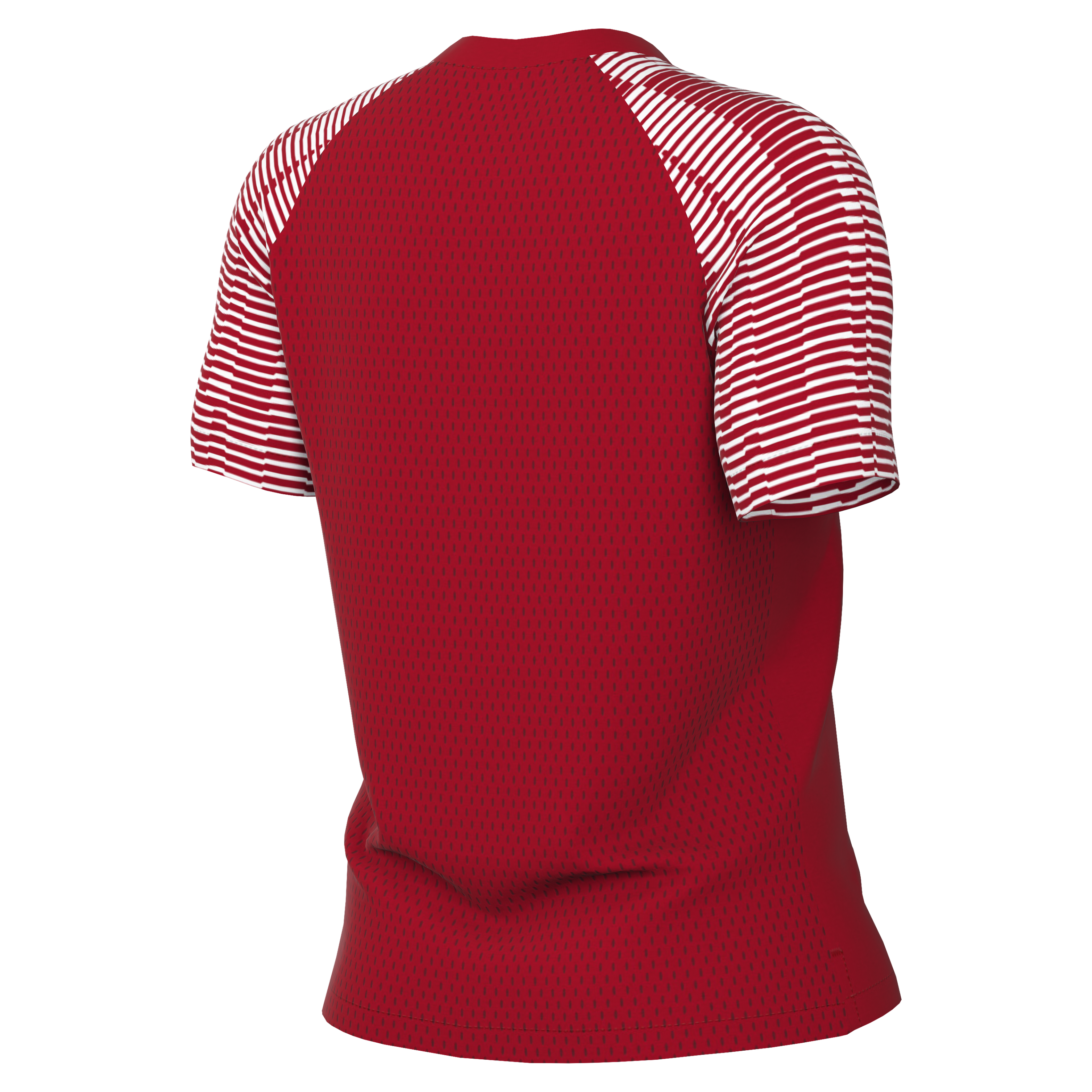 back of Nike Dri-Fit Academy Shirt Short Sleeve Women's in university red