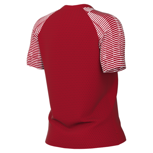 back of Nike Dri-Fit Academy Shirt Short Sleeve Women's in university red