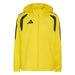 Yellow jacket with black accents and Adidas logo on a white background