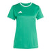 Green Adidas t-shirt on a light gray background