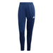 Navy blue Adidas pants on a white background