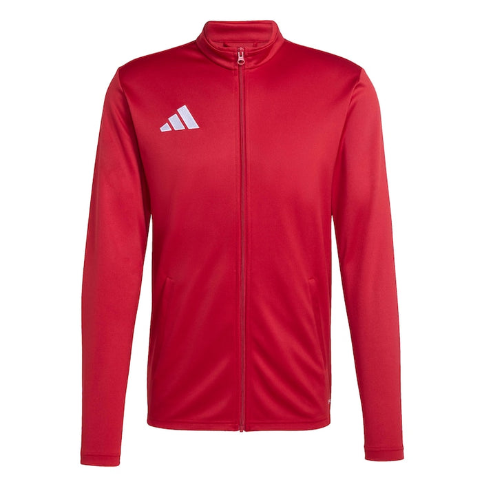 Red Adidas jacket on a white background