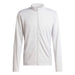 White jacket with a brand logo on a white background