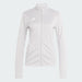 White Adidas jacket on a light gray background