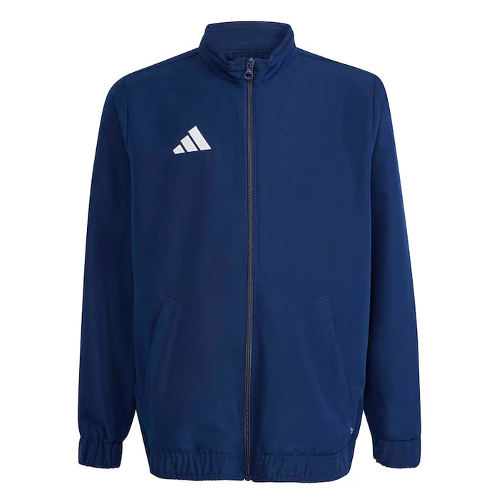 Navy jacket with Adidas logo on a white background