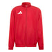 Red jacket with Adidas logo on a white background