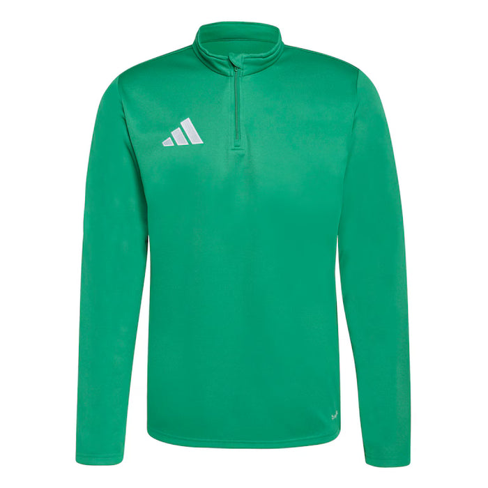 Green long-sleeve shirt with Adidas logo on a white background