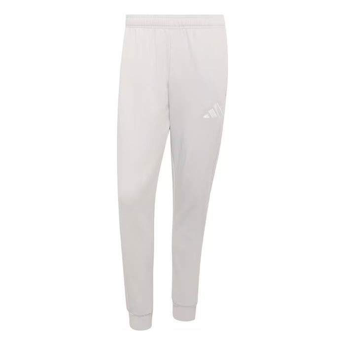 White Adidas pants on a white background