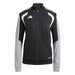 Black and gray Adidas jacket with white accents on a white background