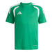 Green sports jersey with white accents and Adidas logo on a white background