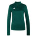 Green long-sleeve athletic shirt with Adidas logo on a white background