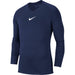 Nike Park First Layer Shirt Long Sleeve in Midnight Navy/White