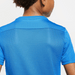 Nike Dri FIT Park VII Short Sleeve Shirt in Royal Blue close-up of the back.