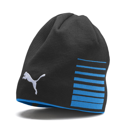 Puma Liga Reversible Beanie in black and blue