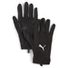 A pair of black Puma Player Gloves with silicon palm print designed for improved grip.