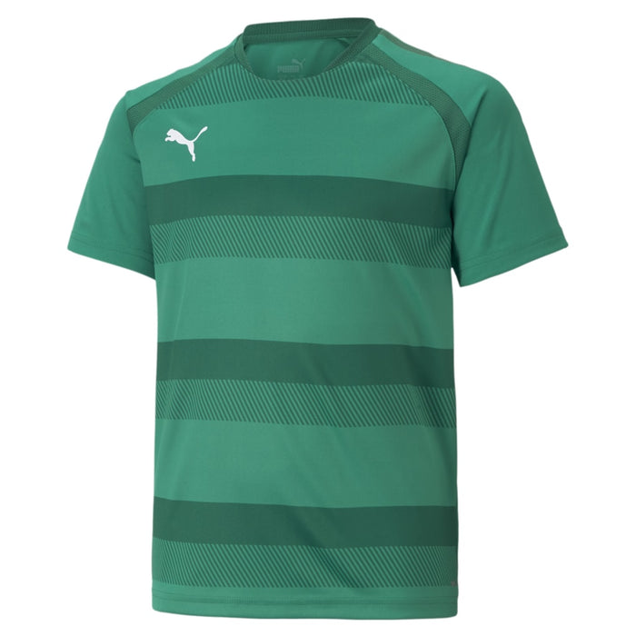 Puma Team Vision Short Sleeve Shirt in green and black