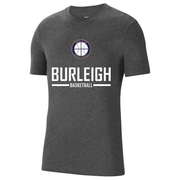 Burleigh Basketball Tee (Charcoal Heather)