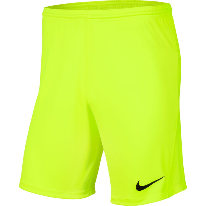 Nike Park III Short in Volt/Black