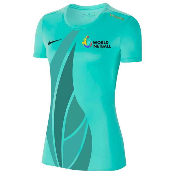 World Netball - Nike Women's Training Shirt - Hyper Turq