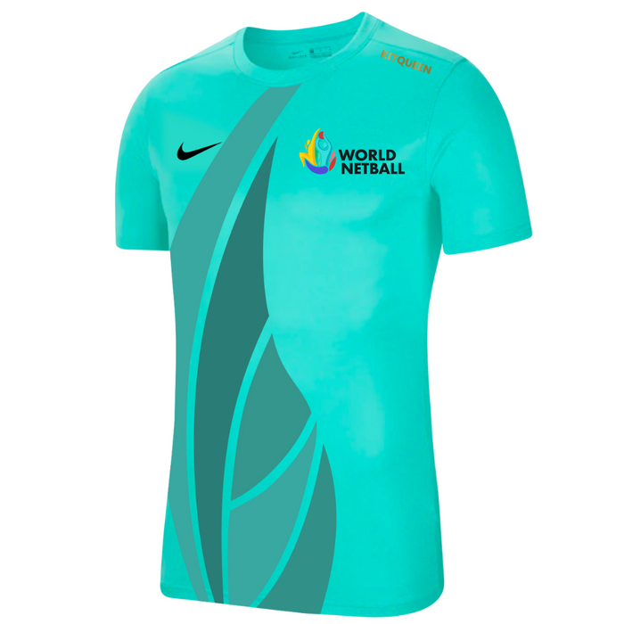 World Netball - Nike Training Shirt - Hyper Turq
