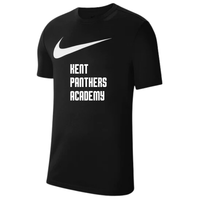 Kent Panthers Academy Black Text Tee
