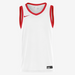 Nike TEAM 25 Basketball Jersey in white and university red