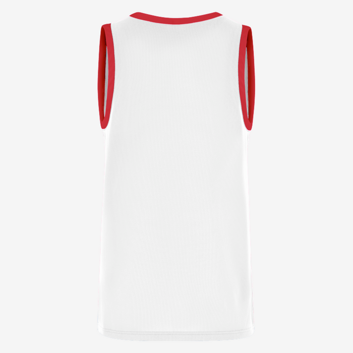 Nike TEAM 25 Basketball Jersey in white and university red