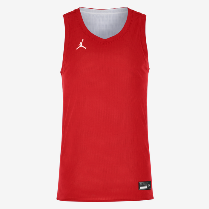 Mens Jordan Team25 Basketball Stock Reversible Jersey in university red