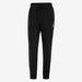 Black sweatpants with a logo on a white background