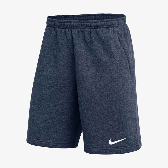Nike Park Men's Fleece Soccer Shorts in Midnight Navy/White