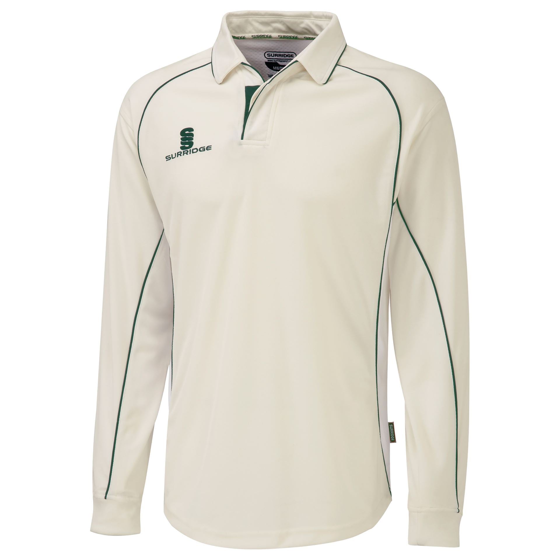 Surridge Sport Long Sleeve Cricket Shirt in green