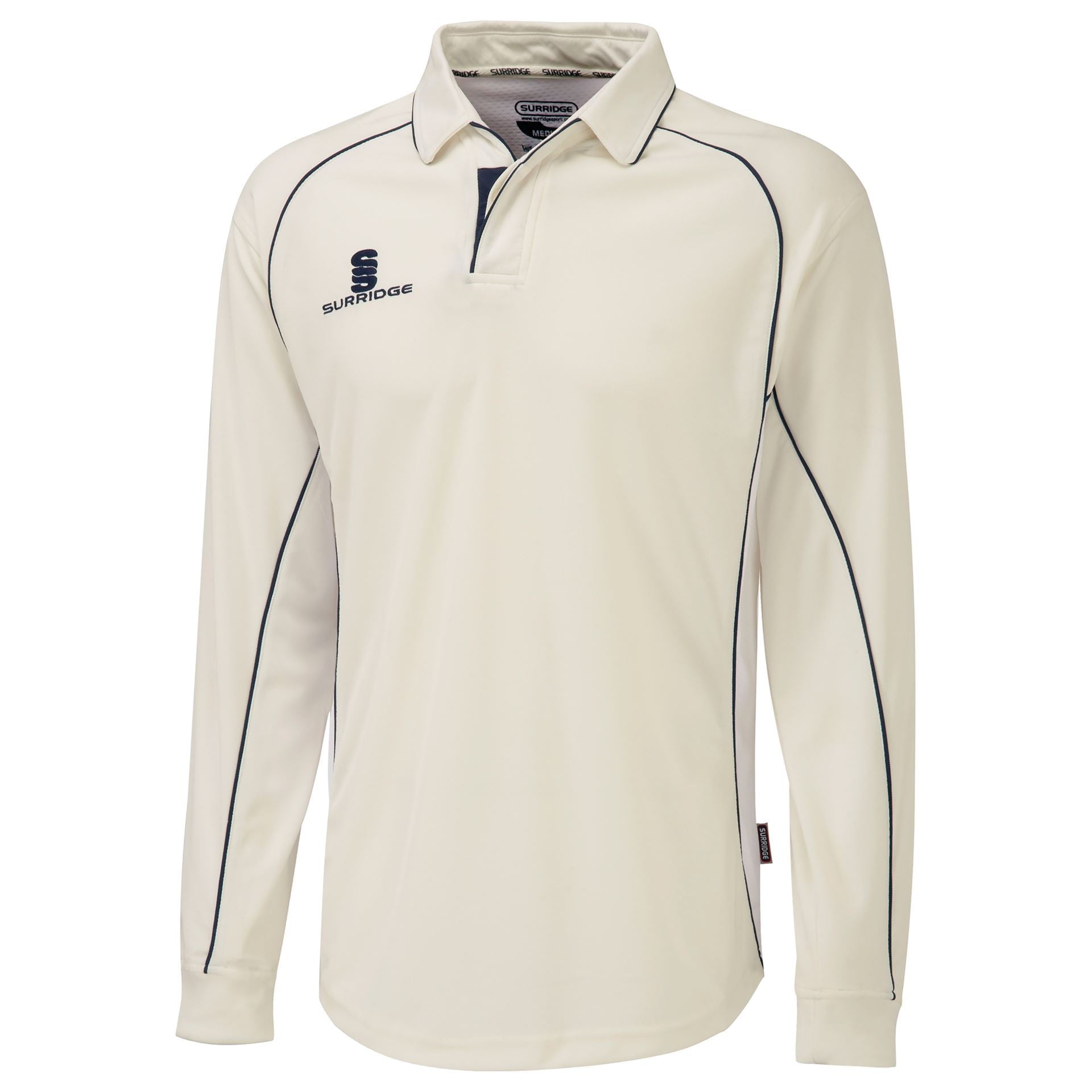 Surridge Sport Long Sleeve Cricket Shirt in navy